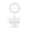 McAlpine Redukcja kanalizacyjna biała 50x40mm FLEXCONN-5040-WH